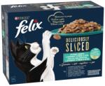 FELIX Deliciously sliced Multipack lazac/tonhal/tőkehal/lepényhal zselében 12x80g