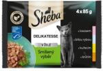 Sheba Delikatesse Vegyes válogatás tasak zselében 6 x (4 x 85 g)