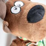 Duvoplus karácsonyi plüss rénszarvas, nyikorgó 14x26x14cm