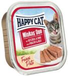 Happy Cat Minkas DUO Paté baromfi és marhahús 6 x 100 g