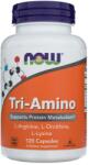 NOW Tri-Amino (L-Arginină, L-Ornitină, L-Lizină) - 120 capsule