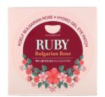 Petitfee Pads hidrogel pentru ochi Ruby Bulgarian Rose - 60 bucăți Masca de fata