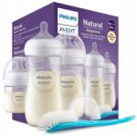 Philips Avent Set de biberoane cadou pentru bebeluși - 3 biberoane + perie