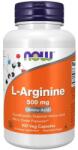 NOW L-Arginină 500 mg - 100 capsule vegetariene