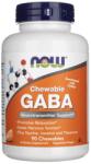 NOW GABA Orange Flavor masticabil - 90 comprimate