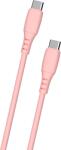 Cellect Type-C kábel, szilikon, 1m, rózsaszín (MDCU-SIL-TYPEC-P) (MDCU-SIL-TYPEC-P)