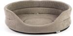 FERA Pat oval pentru caini, gri L 66 x 55 x 17 cm