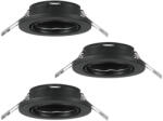 EGLO Süllyesztett lámpa keret, 3 darabos - Agulo Eglo 75673, 3xGU10 foglalattal, 220-240 V, IP20/IP23 (75673)