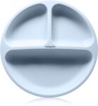 BabyOno Siilicone Plate 6m+ osztott tányér tapadókoronggal Blue