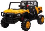 Buddy Toys Mașinuță electrică CAT 60W/7500 mAh galben/negru + telecomandă (FT1235)
