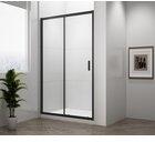 SAPHO POLYSAN EASY LINE BLACK tolóajtó, 1400mm, matt fekete profil/transzparent üveg (EL1415B) - apollofurdoszoba