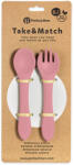 PETITEMARS PETITE&MARS Szilikon evőeszközök TAKE&MATCH Dusty Rose 6m+