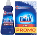 Finish gépi Regeneráló só 1, 5kg + Finish Shine and Protect gépi Öblítő 400ml + Ajándék mintatermék (5900627047974)