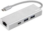 Hama Usb Type-c Hub - 2 Usb, 1 Usb Type-c, Lan (200108)