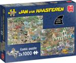 Jumbo Puzzle Jumbo din 2 x 1000 piese - Furtună și Safari (1110100643) Puzzle