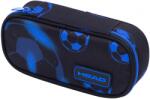 Astra Penar școlar oval Astra Head - Fotbal albastru neon, 1 fermoar (AS503025039) Penar