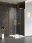 NEW TRENDY Smart Gold Brushed cabină de duș 90x80 cm dreptunghiular auriu periat/sticlă transparentă EXK-7596 (EXK7596)