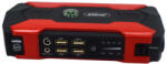  D1030 multifunkciós autós indító, 15000mAh, 12V-19V kimenet, 4 USB kimenet, elektronikus kijelző, fekete, piros színnel