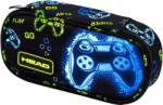Astra Penar școlar oval Astra Head - Joc neon, 1 fermoar (AS503025045) Penar