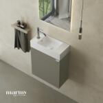 MARMY CODE 46x22x50 BALOS függ. alsószekrény, 1 ajtó, laminált (mosdó nélkül) Dark Taupe 20 11 01 05 13 74 (20 11 01 05 13 74)