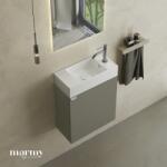 MARMY CODE 46x22x50 JOBBOS függ. alsószekrény, 1 ajtó, laminált (mosdó nélkül) Dark Taupe 20 11 01 05 12 74 (20 11 01 05 12 74)