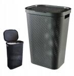 Curver Szennyestartó kosár Nagy szennyestartó láda 60l Curver Grafit Műanyag tartály (245662)
