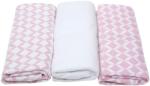 Motherhood Motherhood, scutece din flanela 70x80 cm, 3 buc. , Pink Classics