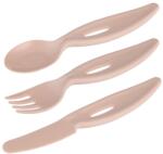 Canpol babies Canpol babies, set de tacamuri din plastic, roz Set pentru masa bebelusi