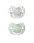 Suavinex Suvainex, Dreams, suzeta fiziologica SX Pro din silicon, 2 buc. , 6-18 luni, verde