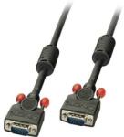 Lindy VGA Csatlakozókábel [1x VGA dugó - 1x VGA dugó] 5.00 m Fekete (36375) (36375)