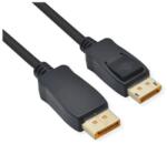 Roline Kábel DisplayPort 2.1 DP - DP, 10k60Hz, HDR, 54Gbit/s, UHBR13.5, M/M, 1m, fekete 11.04. 6020-10 (11.04.6020-10)