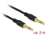 Delock Jack - Jack kábel 2m (3.5mm Jack apa - 3.5mm Jack apa) (85549) (85549)