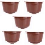 Motor Starter 5 db újratölthető/mosható Dolce Gusto kapszula készlet, műanyag, barna (5x)