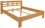 Fines Angela tömör fa franciaágy 180x200 cm világos dió 8590828141181 (FS0022)