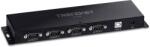 TRENDnet TU-S4 RS232 HUB (4 port) - Fekete (TU-S4) (TU-S4)
