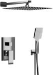 SAPHO Cubemix falba süllyesztett 2-irányú csaptelep zuhanyszettel és fejzuhannyal, króm CM042-01 (CM042-01)