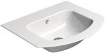 SAPHO Gsi Pura kerámia mosdó 52x44 cm Extraglaze bevonattal, fehér 8830011 (8830011)
