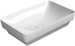 SAPHO Gsi Pura pultra helyezhető kerámia mosdótál ExtraGlaze bevonattal 60x38 cm, fehér 883711 (883711)