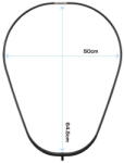 PROX Cadru cap minciog Prox Inc. PX897L Carbon Oval Net Frame One-Piece (4548992203185)