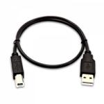 V7 V7USB2AB-50C-1E USB kábel 0, 5 M USB 1.0 USB A USB B Fekete (V7USB2AB-50C-1E) (V7USB2AB-50C-1E)