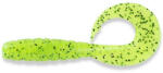 Fishup Fishup_mighty Grub 4.5" (4pcs. ), #055 - Chartreuse/black (e-fhl54116)
