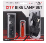 Mactronic Falcon Eye City kerékpárlámpa szett FBS0081 10-250lm tölthető