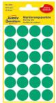 AVERY Etikett címke, o18mm, jelölésre, 24 címke/ív, 4 ív/doboz, Avery zöld (3006) - nyomtassingyen