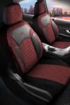 PANDA-CSC Huse auto universale Benelux roșu-negru | Piele ecologică + Textil | Compatibile cu JEEP CHEROKEE