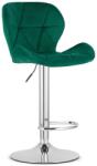  Scaun de bar verde WEST VELVET