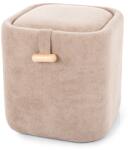  Taburet bej NAP cu spatiu de depozitare 37x37 cm