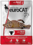 Euro Pet Euro Cat Pouch Alutasakos Macskaeledel (Marha) - 85 g