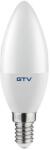GTV LED fényforrás, E14, gyertya forma, SMD2835, 8W, 720lm, 70mA, 4000K, 160°, 180-250V/AC (GTV-LD-SMNDC37-80) (GTV-LD-SMNDC37-80)