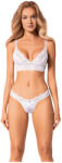 Obsessive Set Heavenlly - csipkés melltartó szett (fehér) (22148732941) - szexshop