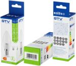 GTV LED fényforrás, E14, gyertya forma, SMD2835, 6W, 520lm, 52mA, 4000K, 160°, 180-250V/AC (GTV-LD-SMNGC30B-60) (GTV-LD-SMNGC30B-60)